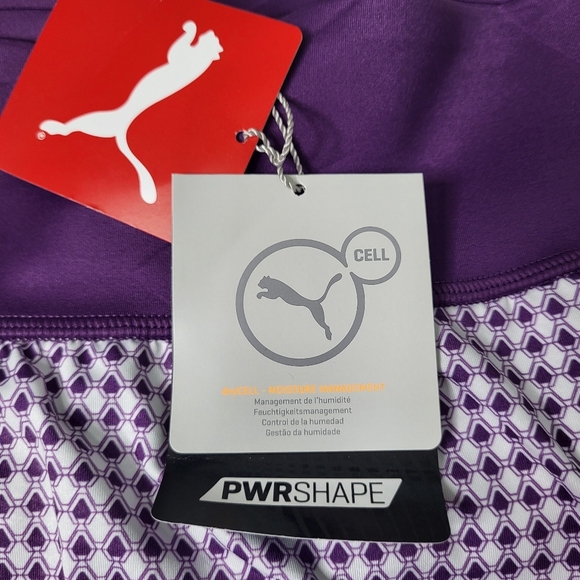 Puma Power Shape Dry Cell Golf Skirt With Pockets. Purple And White. Size XL - Picture 9 of 11